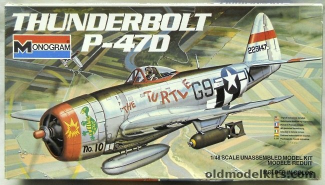 Monogram 1/48 Republic P-47D 'The Turtle' Thunderbolt, 6838 plastic model kit